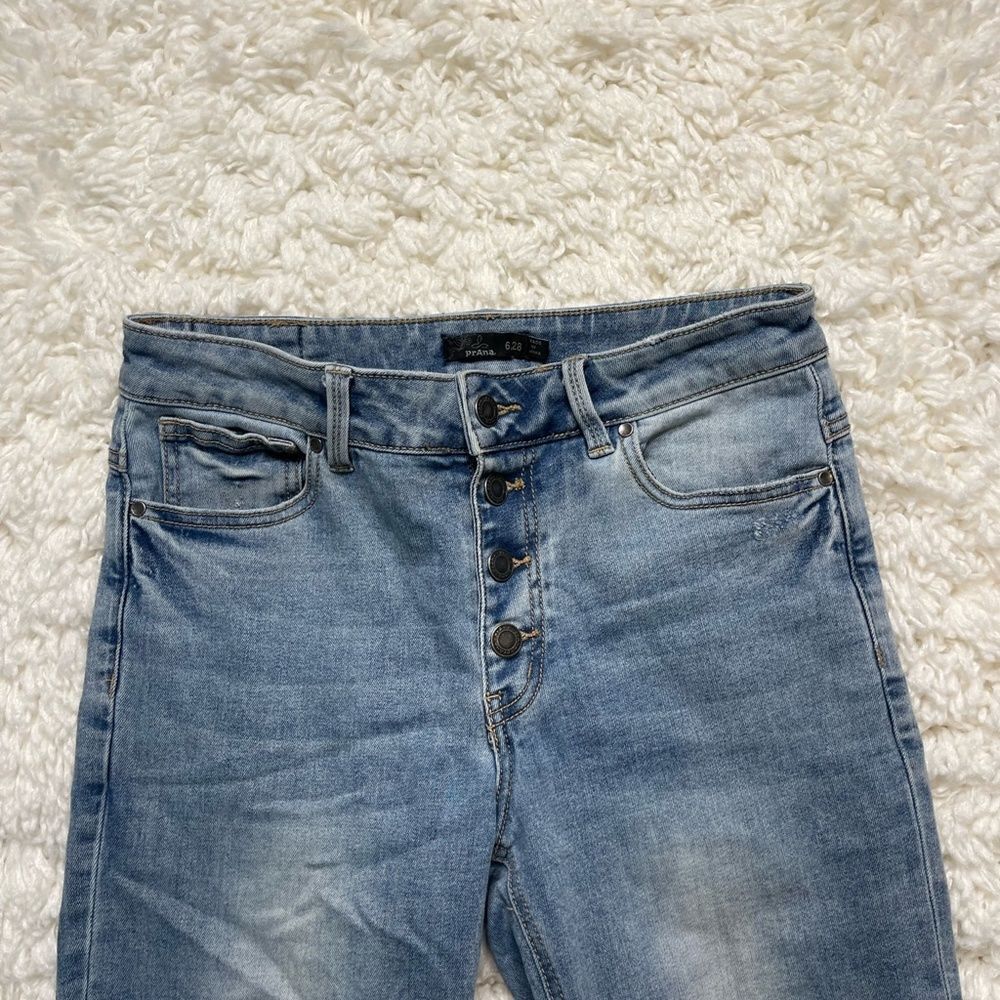 Prana Raw Hem Skinny Jean Lighter Wash - Picture 2 of 6